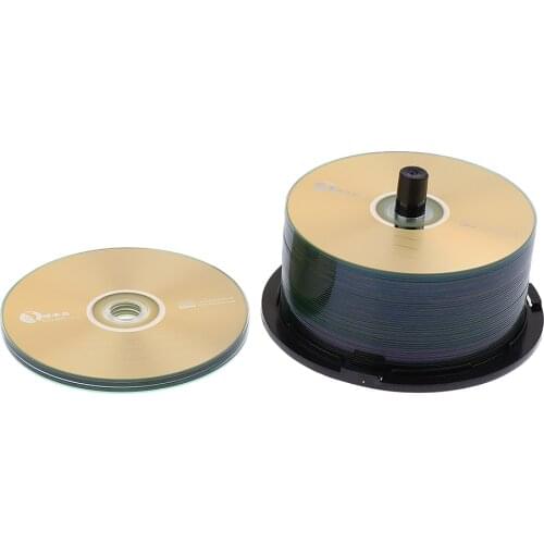 50Packs CD-R 52X 700MB 80Min Recordable DVD Blank Discs Spindle Dia.120mm