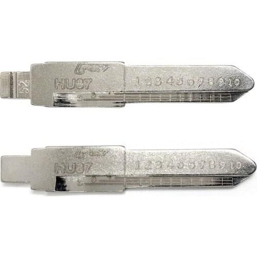 2/15/30pcs HU87 52# NO.52 for-Suzuki for-New Alto Uncut Car Key Blade with Scale Engraved With Marks for KD/VVDI/JMD remote