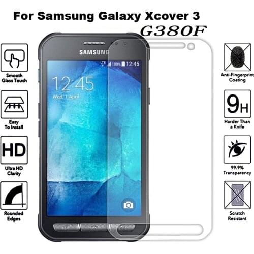 2Pcs Tempered Glass for Samsung Galaxy Xcover 4 3 S8 Active G380F G390F Explosion-Proof Protective Film Screen Protector