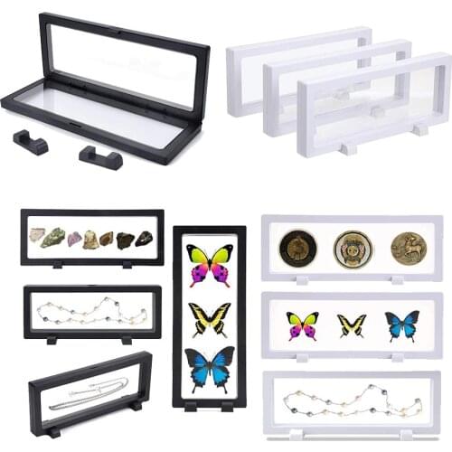 3Pcs Suspended Display Stands Storage Box Case for Military Challenge Collection Coins Medal Specimen Jewelry Holder