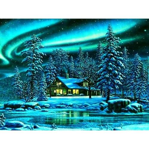 Old Street Home Wonderful scenery full diamond painting 5D DIY bedroom cross stitch mosaic handmade