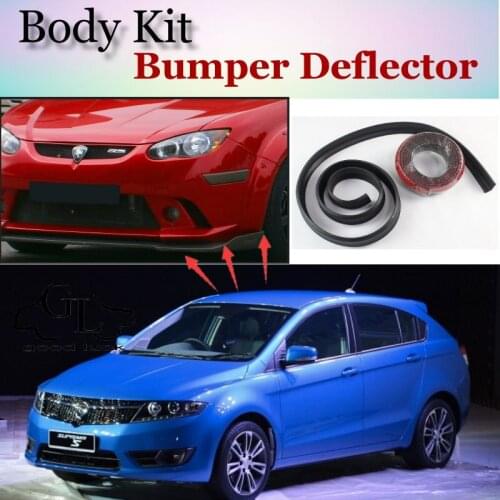 Bumper Lip Deflector Lips For Proton Suprima S P3-22A 2012~2015 Front Spoiler Skirt For TopGear Fans Tuning / Body Kit / Strip