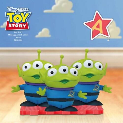 Beast kingdom Disney Genuine Toy Story Pixar Woody Three Eyed Monster Q Doll Figure Handmade Decoration Gift Collection