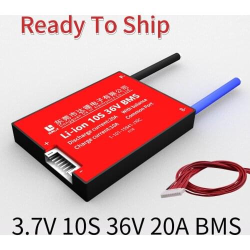 DALY BMS 10S 36V 20A Li-ion Lipolymer Battery 37V PCB With Balance Supports Ebike Escooter Mayitr