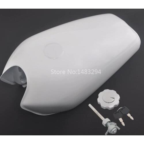 Motorcycle Retro Cafe Racer White Fuel Tank Gas Tank Mount Kits For Honda CG125 CG125S Cafe Build Universal Custom Accessories