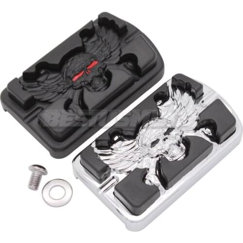 Motorcycle Footpegs Brake Pedal Pad Cover For Harley Dyna Switchback FLD Fatboy FLSTF Heritage Softail Classic FLSTC Road Glide