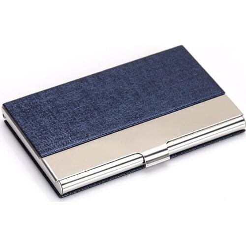 Baellerry New Stainless Steel Mens Business Card Holder Portable Bank Card Case ID Wallet For Women Metal Credit Card holder
