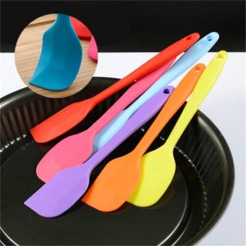New Heat Resistant Integrate Handle Silicone Spoon Scraper Kitchen Utensil Turners Spatula Pan Spatula Cake Kitchen Cooking Tool