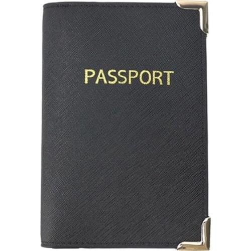 New fashion genuine saffiano leather customed initial letters travel accessories passport holder cover business passport wallet