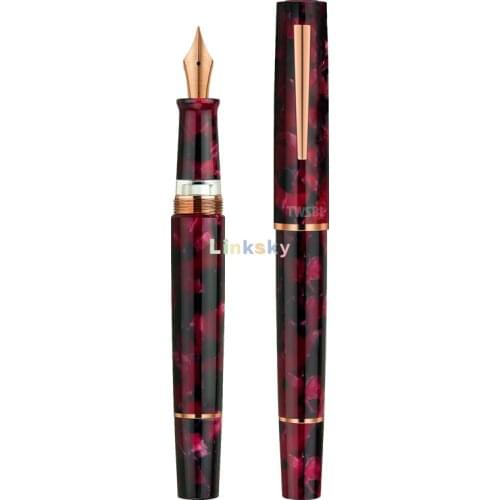 TWSBI Draco Pen Fountain Pen Limited Edition, Made of Acrylic Resin, Complemented By Rose Gold-plated Trim,High grade gift pen