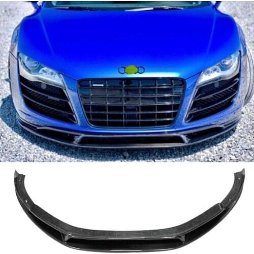 High quality Carbon Fiber bumper Front Lip Protector Fits For Audi R8 V8 V10 2010-2016