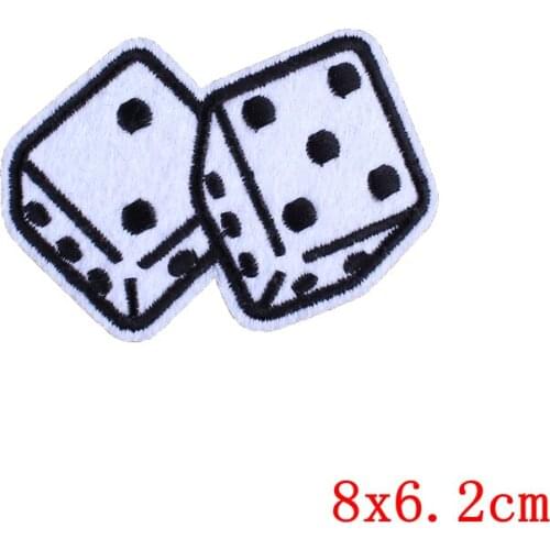 Pulaqi Embroidery Stickers Patch Playing Pokers Cards Sew On Iron-on Arm Badge For Jeans Clothing Hat Garment Accessories H