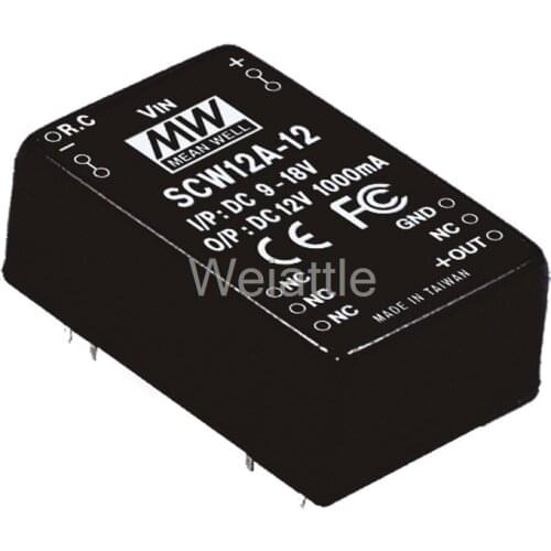 MEAN WELL original SCW12A-05 5V 2400mA meanwell SCW12 5V 12W DC-DC Regulated Single Output Converter