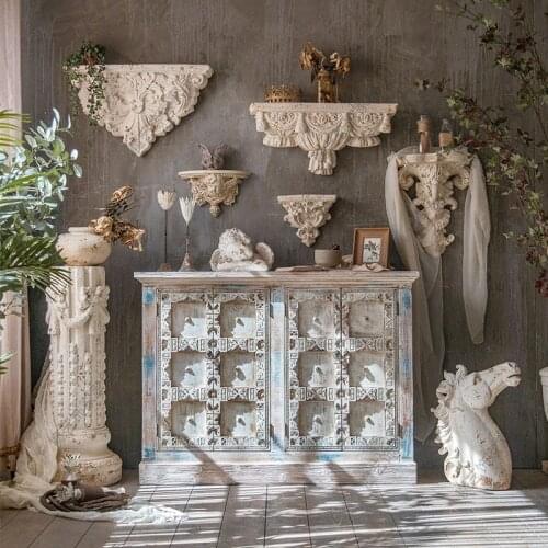 American Retro Distressed Entrance Porch Cabinet Homestay Hotel Creative Design Decoration Southeast Asia Locker