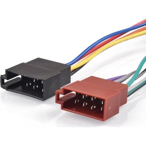 Universal Car Stereo Female ISO Radio Plug Adapter Wiring Cable Stereo Harness