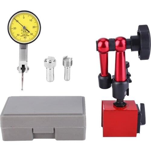 0~0.8mm High Accuracy Lever Dial Test Indicator for Multiple Uses Lever Gauge Meter Measuring Instrument Tools