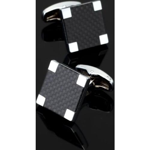 XK279 Mens fashion brand business shirt Cufflinks green carbon fiber Cufflinks groom wedding shirt clothing accessories
