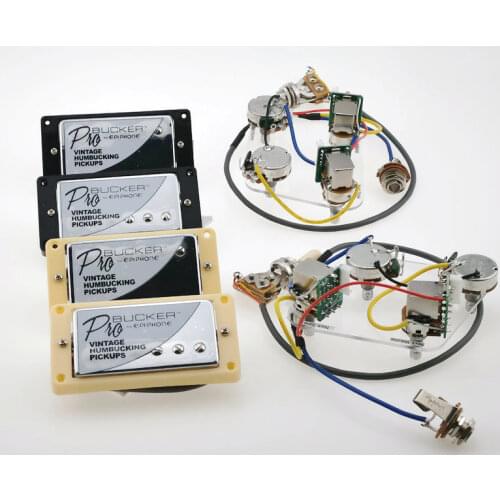 Guitar Pickups Original Epip LP Standard Classic Alnico Bucker PRO Humbucker Pickups 4C with Wiring Harness
