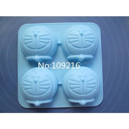1pcs 4-Holes Cat Good Quality 100% Food Grade Silicone Cake/Jelly/Pudding/Ice/Candy DIY Mold