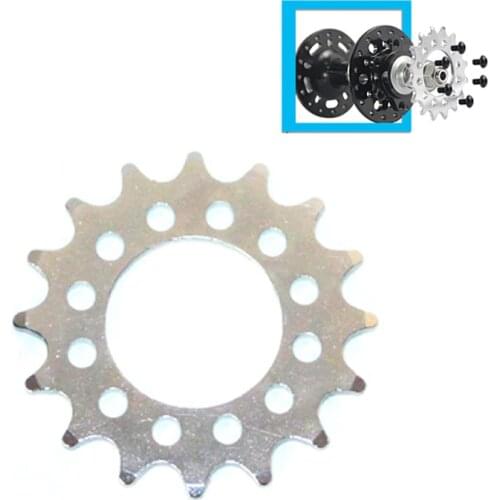 16T Fixed Gear For Bicycle Disc Brake Mount Bolts-fixed Chain Wheel 6 Screw Disc Hub Convert To Fix Gear Single Speed Fixed Cog