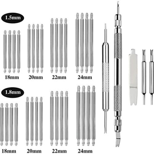 37pcs Spring Bar Tool Watch Band Bracelet Wrist Pin Removal Repair Accessories