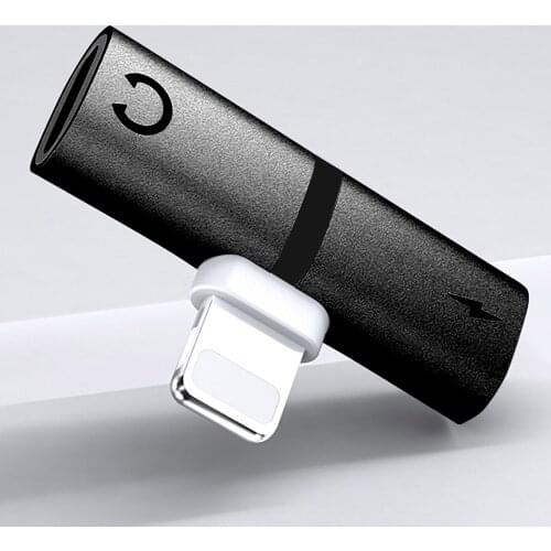 2 in 1 Charging Lighting Audio Adapter For iphone X 8 Plus XS IOS 11 12 Charge Mini Converter Earphone Jack Audio AUX Bluetooth