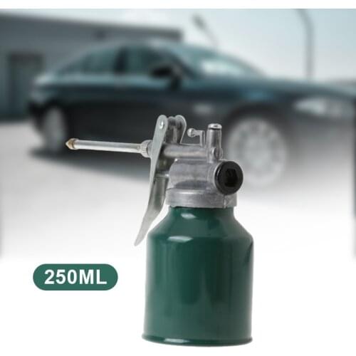 250ml Oil Can High Pressure Hand Pump Oiler Lubrication Metal Gun For Lubricants Oiler With Oil Spray Hose Car Oil Pot Bottle