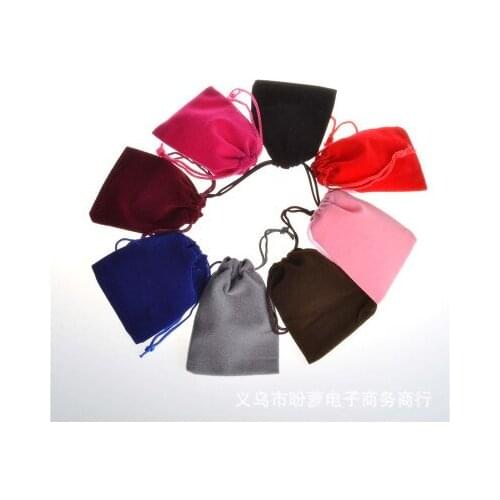 Velvet Bags Jewellery Pouches 7*9cm Purple Beautiful Gift Bags Package Fabric Gift Pouch Gift Velour