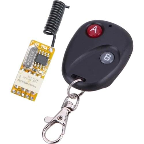 DC3.7V 5V 6V 9V 12V 1CH Mini Relay Wireless Switch Remote Control Power LED Lamp Controller Micro Receiver Transmitter 433MHZ