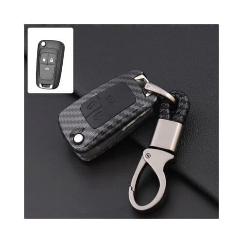 Carbon fiber key case key cover for cruze malibu trax equinox Key Shell