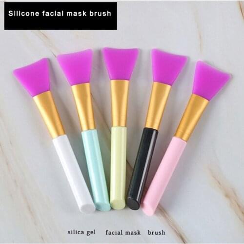 D2TA 3pcs Soft Silicone Makeup Facial Mud Mask Brush Cosmetic Foundation Gel Applicator DIY Mixing Tools