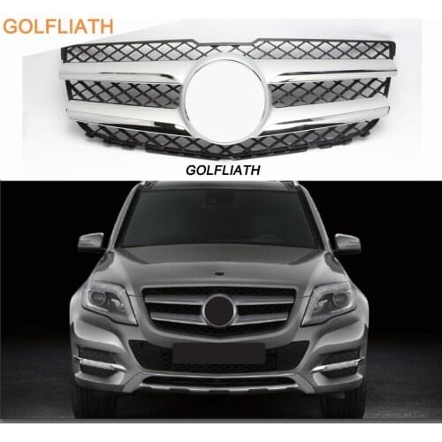 For Benz GLK-Class X204 GLK300 GLK350 GLK500 GLK280 2013-2015 Front Hood Grille Mesh grill silver OEM 2048802983