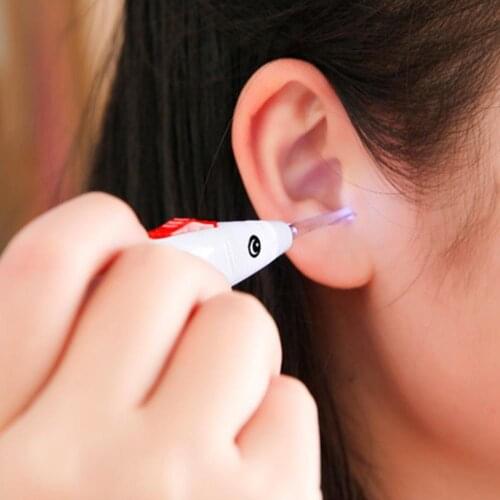 Newborn Baby Ear Cleaning Tool Earpick Fish Earpick LED Light Ear Wax Remover Fast Clean Tool Safe Painless Cleaner
