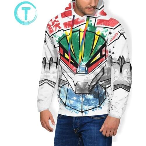 Jeeg Hoodie Jeeg Robot Hoodies Nice Mens Pullover Hoodie Long Length Loose Warm Polyester XXL Grey Hoodies