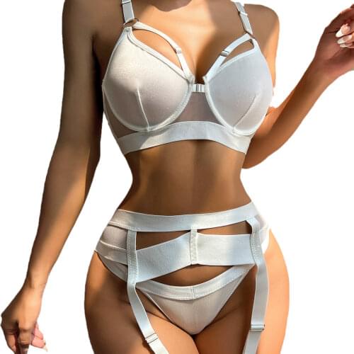 Summer Hot-Selling Products in Europe and the United States, Fashion Chest Support, Cross Strap Garter Belt, Three-Piece Suit Se