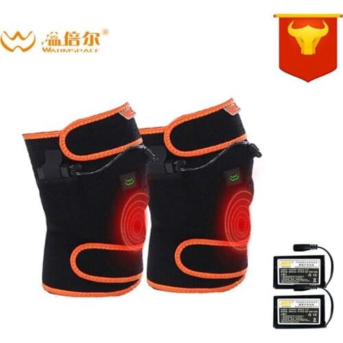 Warmspace 3.7V 3800mAh Electric Heating Kneepad With Rechargeable Battery Warm 4-8 Hours Heated Kneelet For Winter Ski Bicycle
