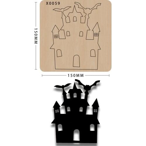 New Wooden Die Mould Halloween Limited Series Cutting Dies For Scrapbooking Suitable For Common Die-cutting Machines