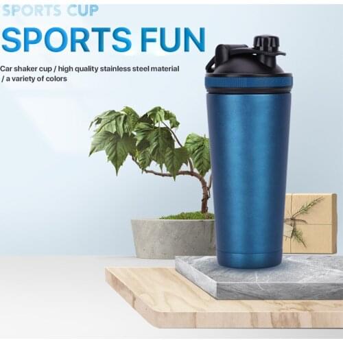 2021 New Creative stainless steel vacuum flask for men and women fitness double - layer vacuum shaker portable sports water cup