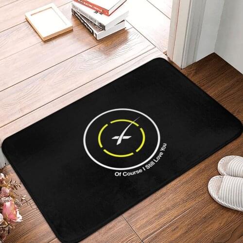 SpaceX Of Course I Still Love You Droneship Doormat Carpet Mat Rug Polyester Non-Slip Floor Decor Bath Bathroom Kitchen Bedroom