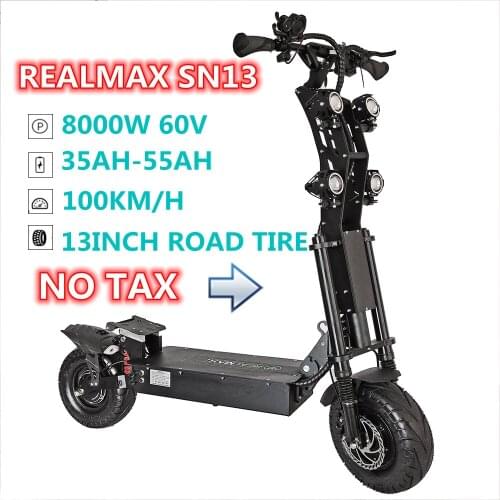 REALMAX SN13 High Power 8000W 13 inch adult Electric Scooters Stand Up For Outdoor Sports
