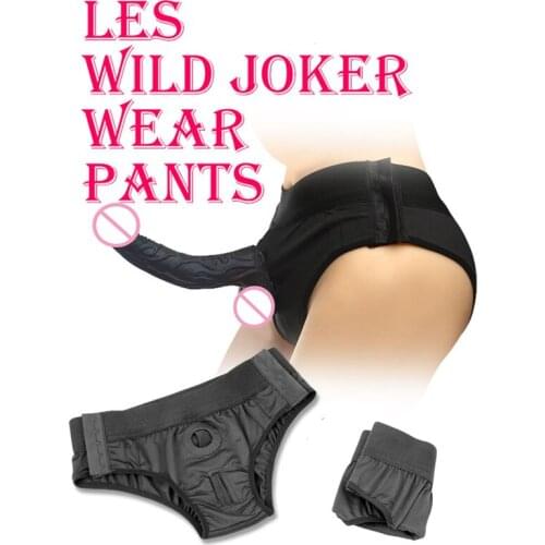 Adjustable Lesbian Strap on Dildo Flexible Panties Harness Underwear Chastity Belt,Realistic Penis Erotic Sex Toys For Women