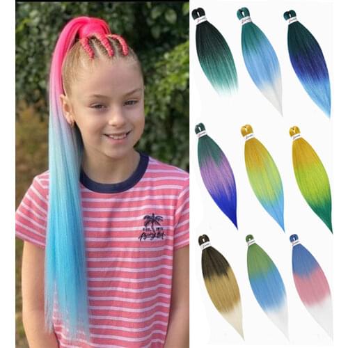 Synthetic Wholesale Braiding Hair Easy Braid Hair Yaki Straight Pre Stretched Ombre Hair Braids Afro Crochet Jumbo Braids