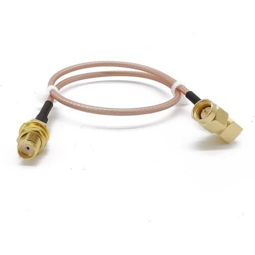 SMA Male Right Angle to SMA Female RG316 Cable RF Coaxial Coax Assembly FPV Antenna SMA Plug Jack Extension Cable 3-15M
