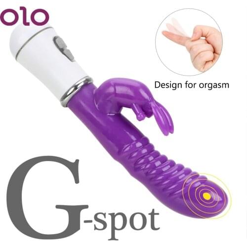 OLO Rabbit Vibrator Dildo Vibrator Female Masturbator Clitoris Stimulator Vagina G-spot Massager 12 Speeds Sex Toys For Women