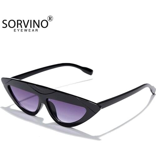 SORVINO 2020 New Triangle Fashion Cat Eye Sunglasses Wild Personality Avant-garde Unique Stars Sun Glasses National Style