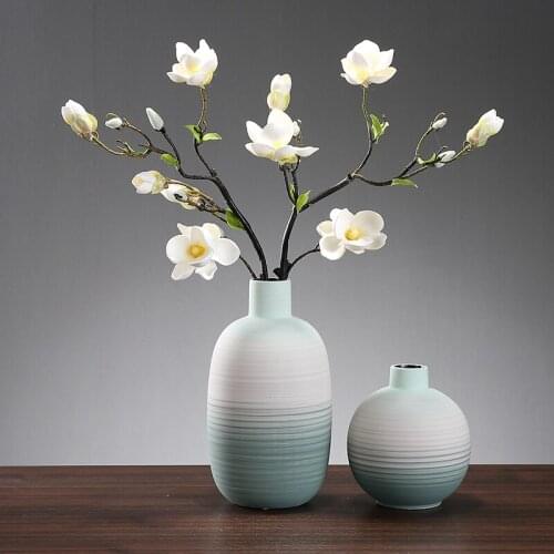 Ceramic Thread Vase Home Living Room Dried Flowers Flower Arrangement Vase European-style Home Desktop Ornaments Exquisite Gift