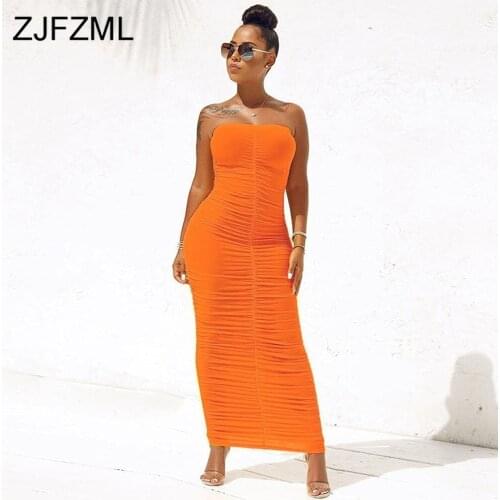 Sexy Backless Ruched Wrap Dress for Women Sleeveless Bodycon Causal Maxi Dresses Plus Size High Waist Solid Package Hip Dress