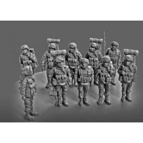 1:72 Scale Modern military Russia Soldiers In Starting Miniatures Unpainted DIY Assembling Static Figure Resin Model Kits
