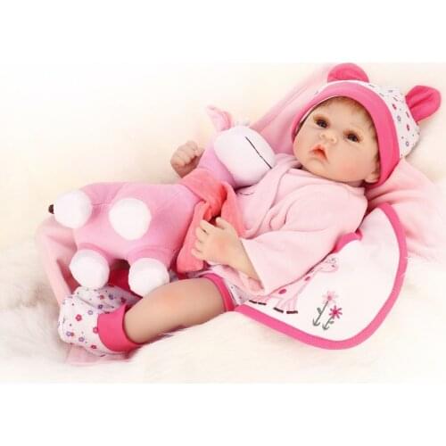 20inch NPK Doll Lifelike reborn Silicone babies Reborn Dolls latest modeling handmade toys For Kids Birthday Xmas Gift