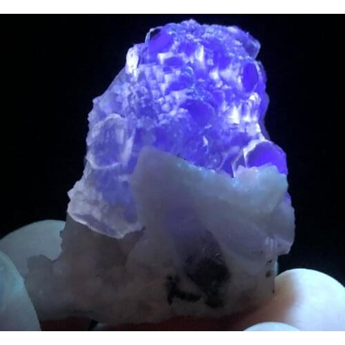 27.3gNatural green fluorite and crystal symbiosis mineral specimen healing energy home decoration quartz gem ornaments